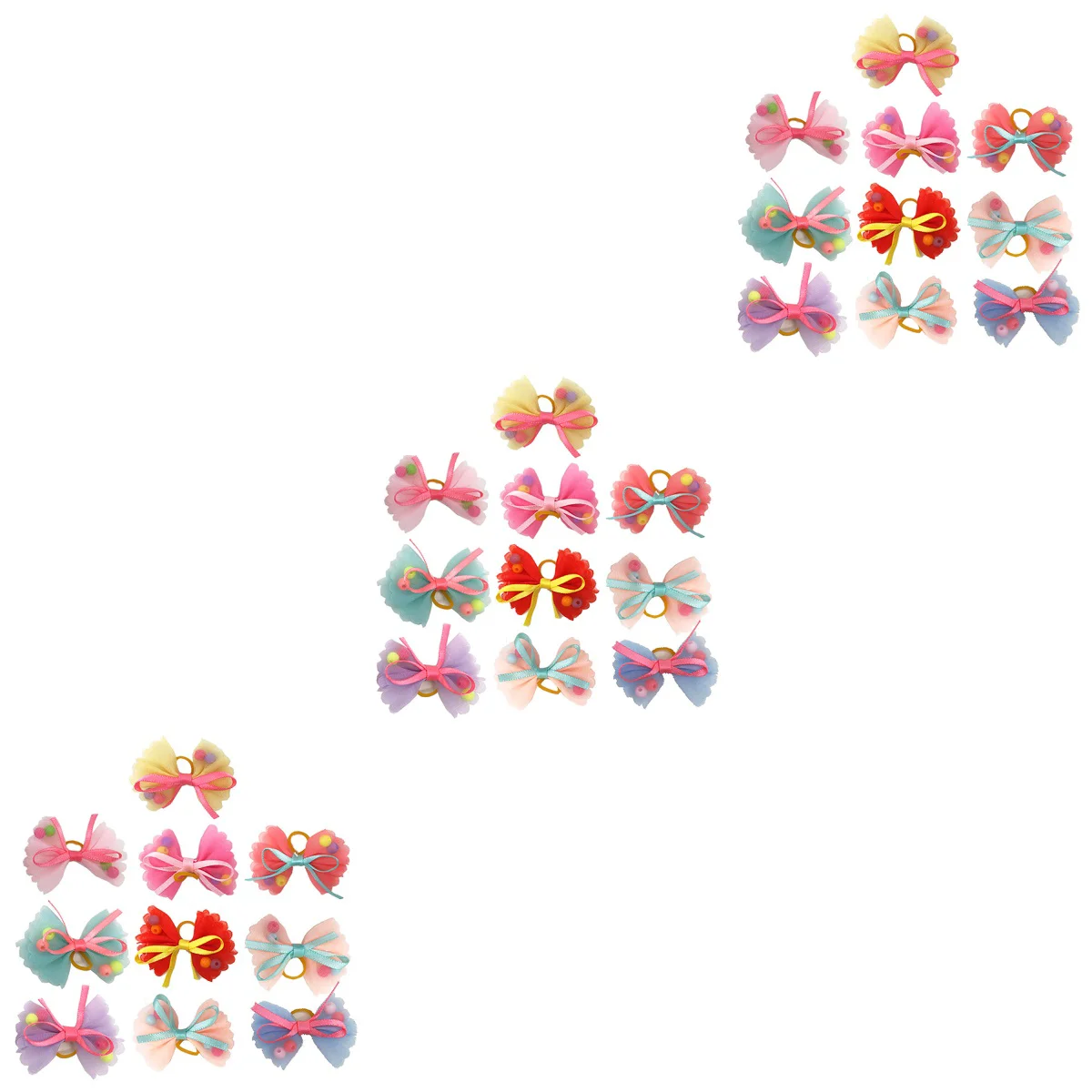 

30 Hair Ties Puppy Accessories Dog Hair Tie Dog Hair Bands Pets Hair Bands Topknot Grooming Accessories