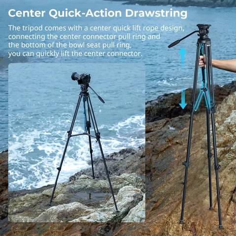 SmallRig AD-50 Lite профессиональный алюминиевый штатив для видеокамеры