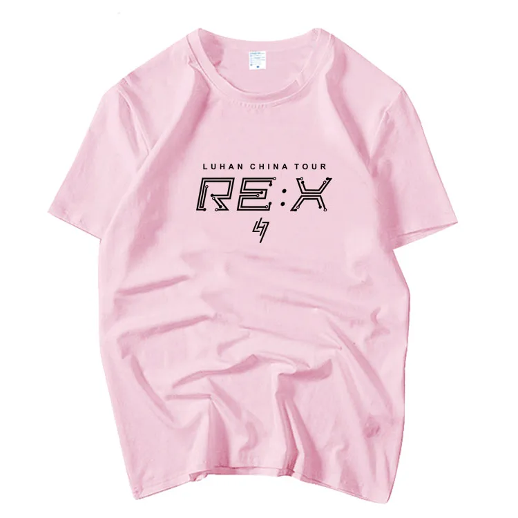 Футболка Luhan Re X Tour Supporter Повседневная Хлопковая Унисекс С Короткими Рукавами