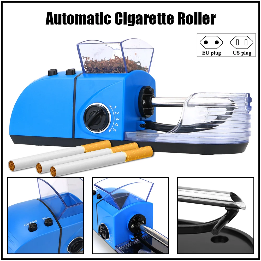 

Инжектор для табака, машинка для скручивания сигарет, автоматические аксессуары для курения, инструмент «сделай сам» для курения, вилка EU/US