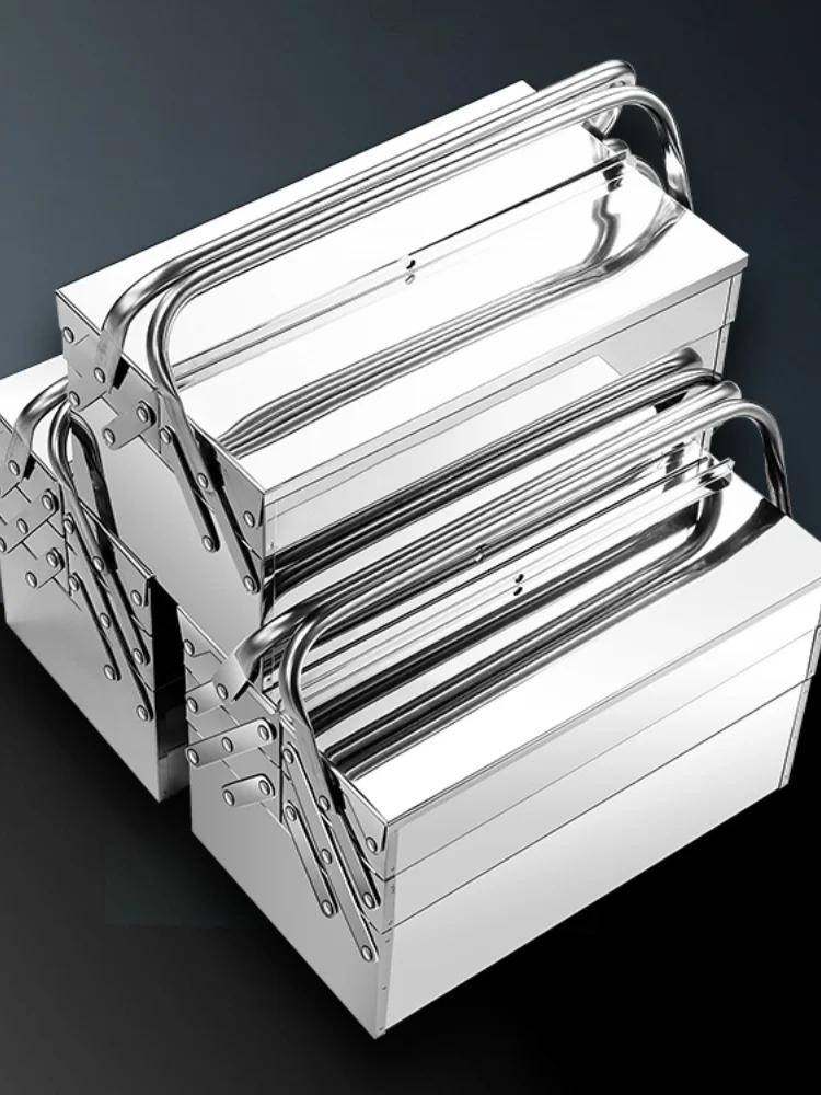 Aluminum Tool Case Hard Hermetic Box Stackable Compact Tool Case Organiser Potable Shockproof Sealed Case Tools Packaging