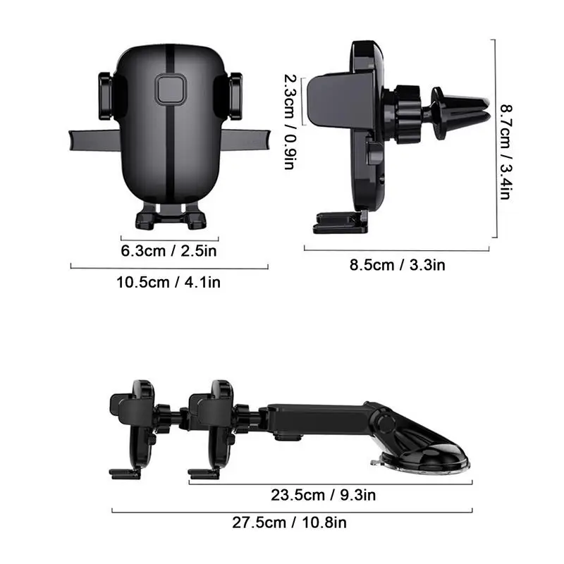 Автомобильный держатель для телефона на присоске подставка мобильного с GPS