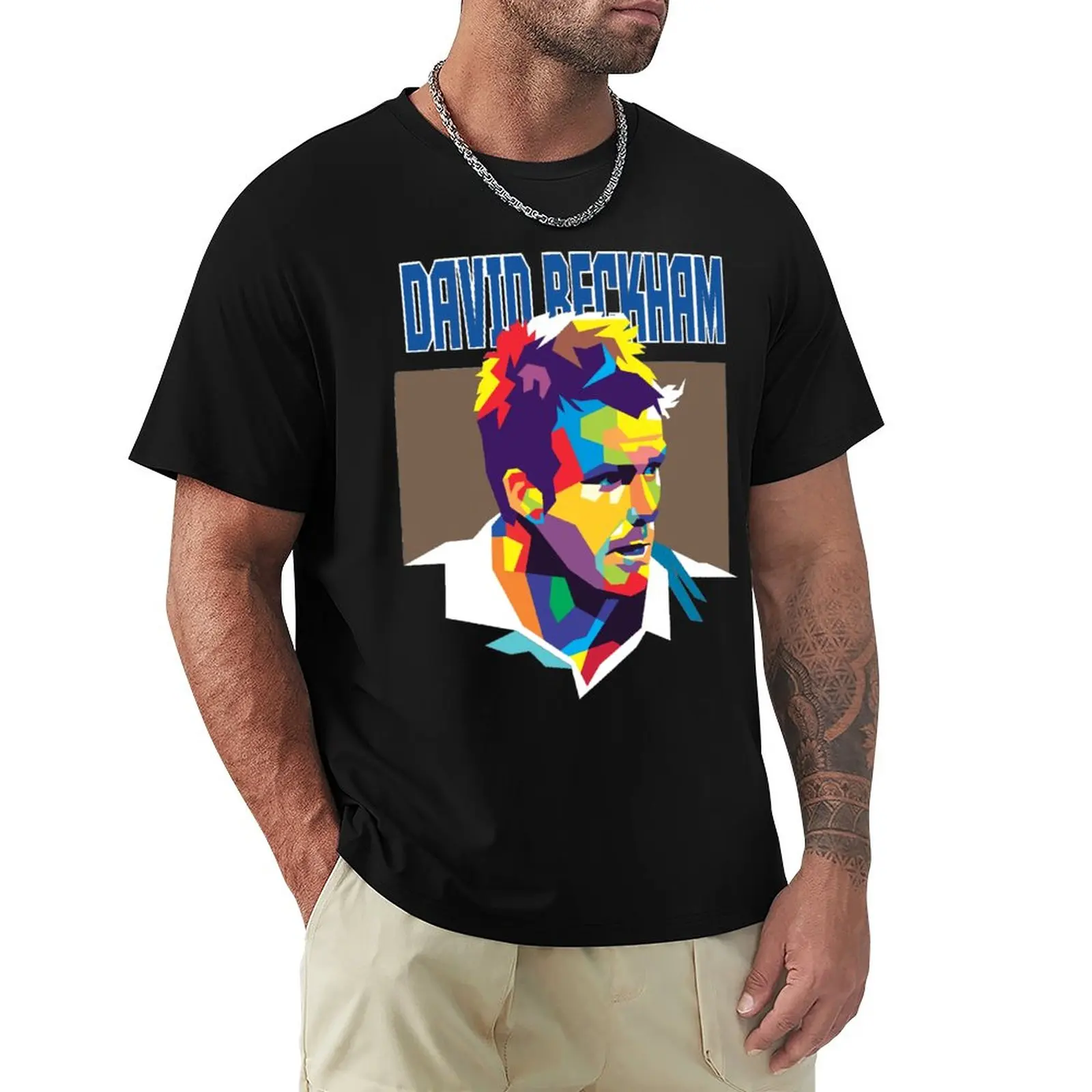 

England 4 Davids And Beckhams Football Player Sports Tees Graphic Champion Fitness Top Quality Harajuku USA Size