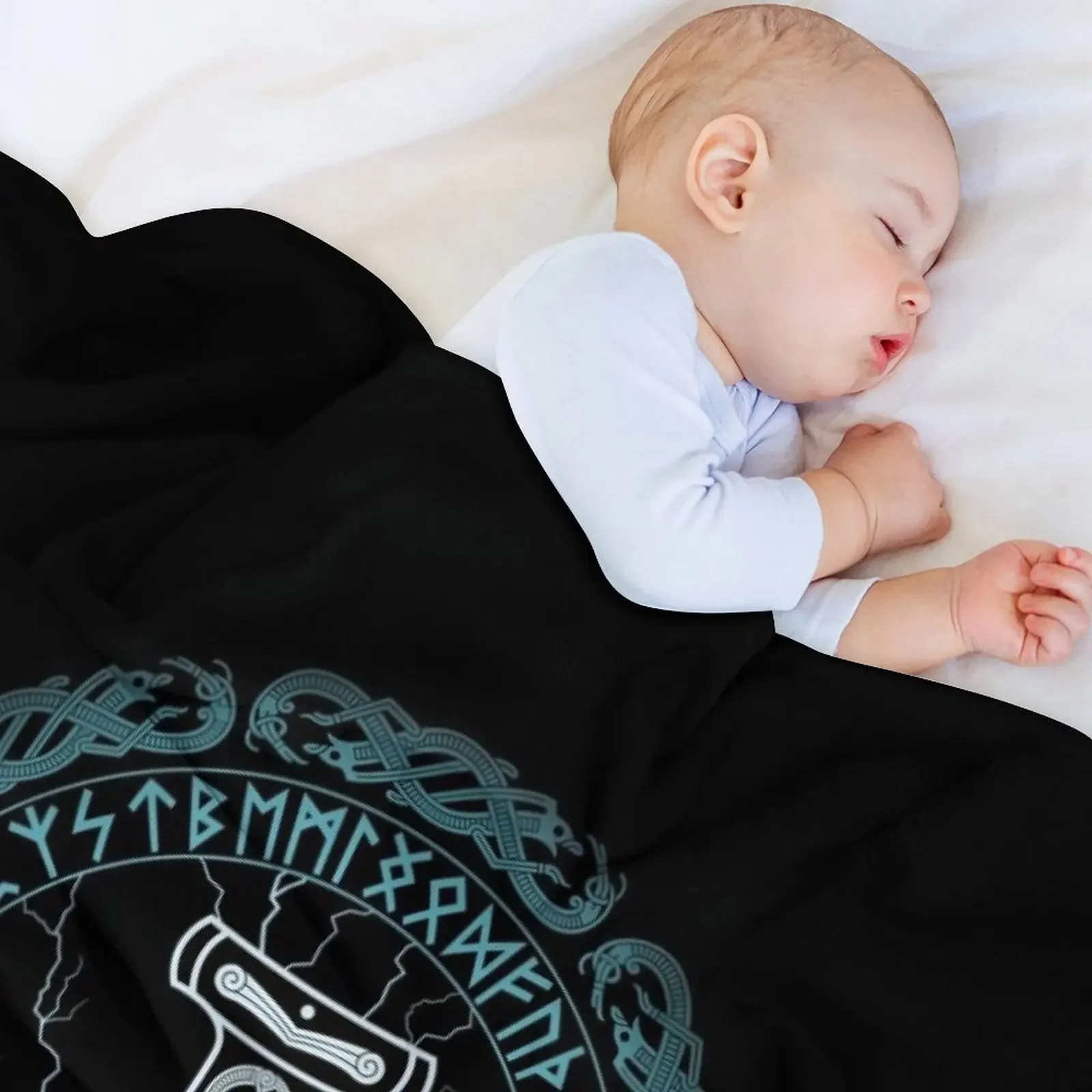 Mj?lnir молот Тора руны бросать одеяло мягкие кровати ворсистые одеяла