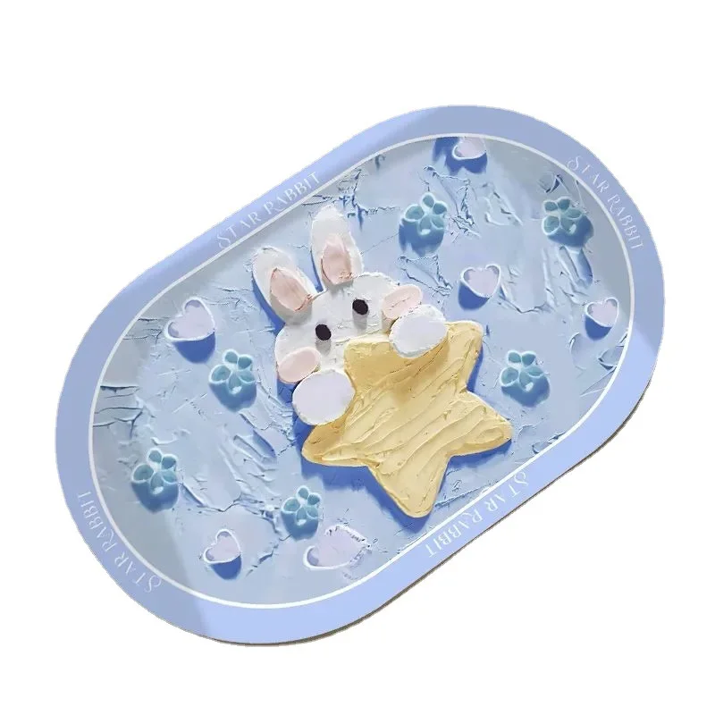 

2023 cloakroom dressing table floor mat hanging Solid colored long wool carpet