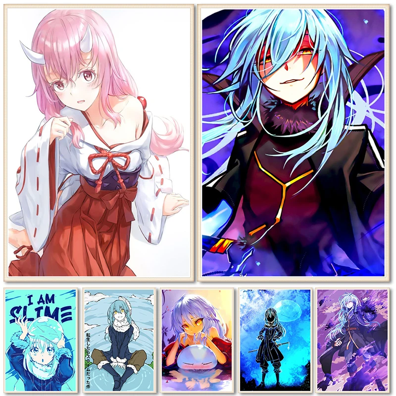 

Rimuru Tempest Slime аниме сексуальный Куна плакат Декор холст живопись Домашний декор живопись спальня плакат обучение настенное искусство картина