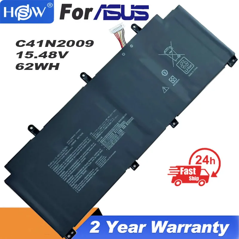 C41N2009 Аккумулятор для ноутбука ASUS ROG Flow X13 GV301QC GV301QE GV301QH 15 48 в 62 Втч