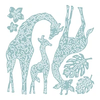 new giraffes die paper craft metal cutting dies set diy handmade scrapbooking diary greeting cards decoration embossing stencils