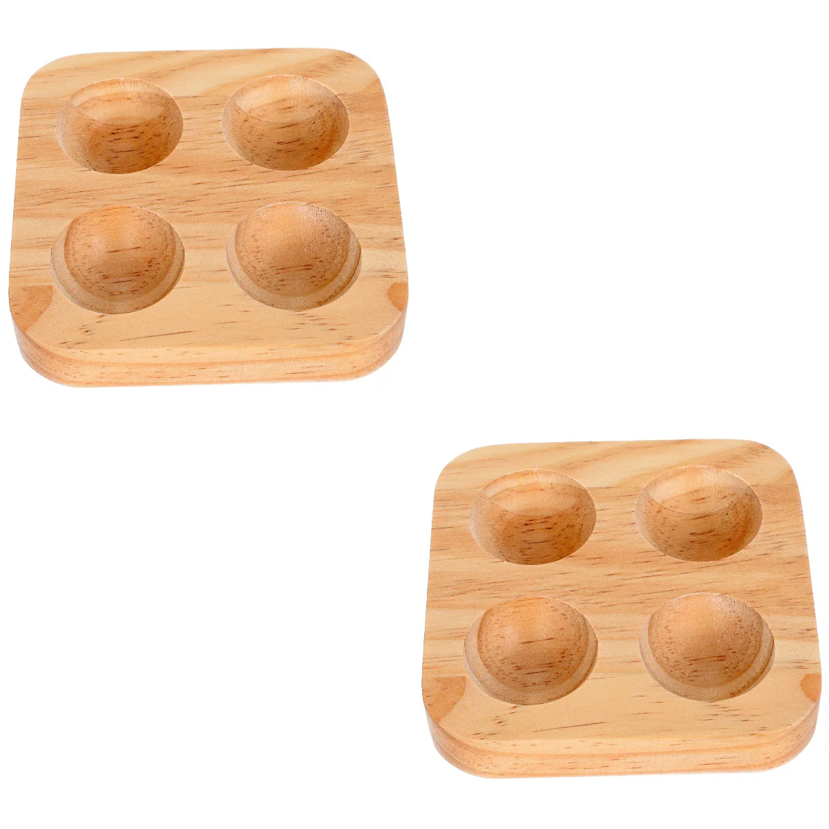 

Egg Holder Wooden Tray Wood Refrigerator Storage Rustic Countertop Kitchen Display Rack Container Organizer Deviled Tary Table