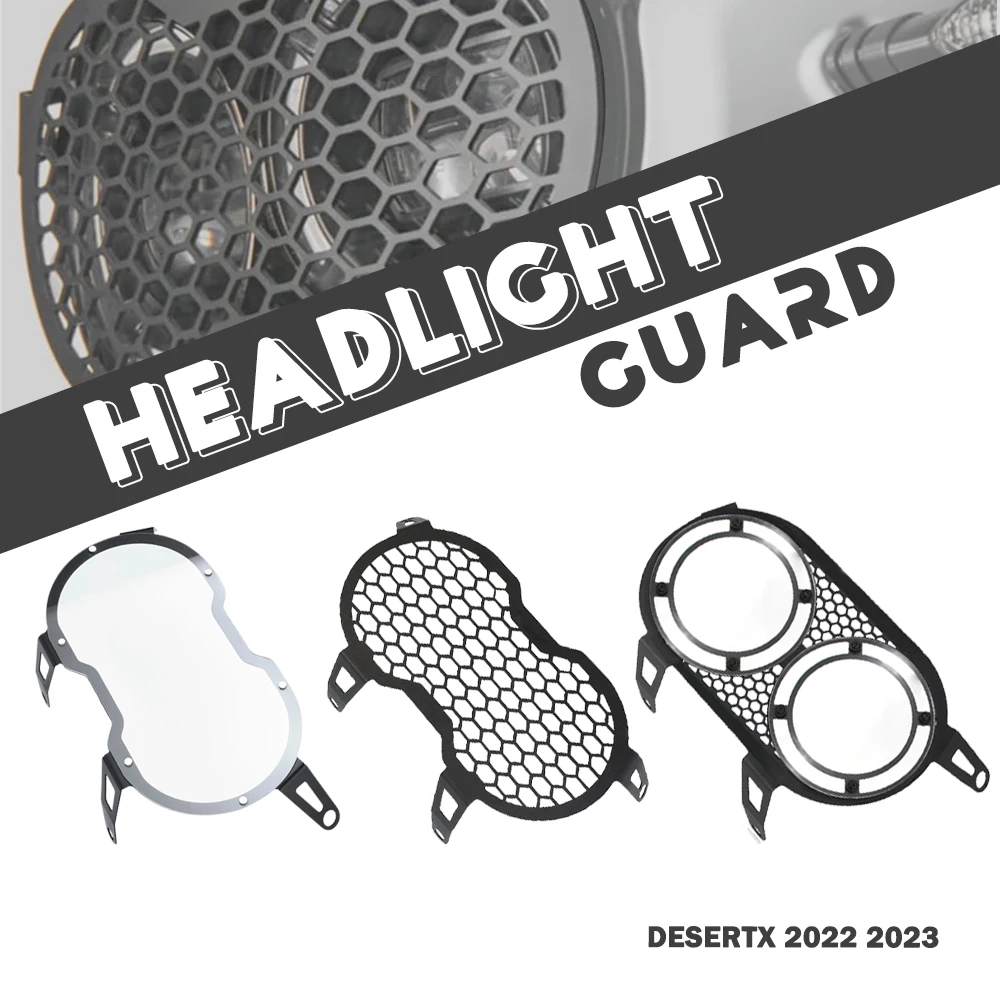 

Stainless Steel Acrylic For Ducati Desert X DesertX Desert-X 2022 2023 Headlight Guard Grille Cover Fog Light Protector Guard