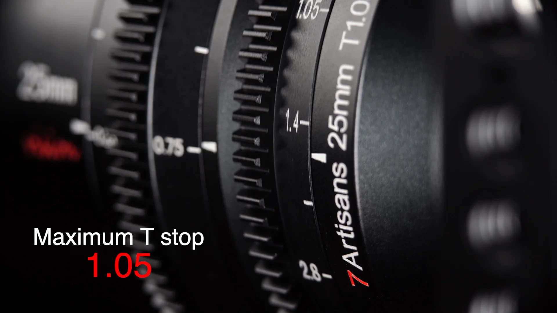 

7Artisans 25mm T1.05 Large Aperture Manual Focus Vision Cine Lens for E/R/L/FX/M43 Compatible with E-Mount Camera