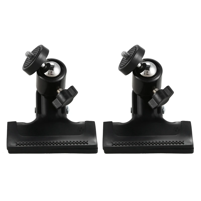 

2X Metal Photo Studio Flash Spring Clamp Clip Mount With Ball Head--Black
