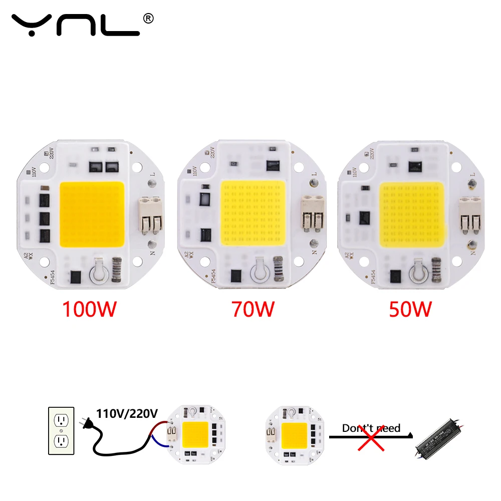 

Светодиодный чип YNL F5454 COB 50/70/100 Вт для прожекторов