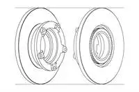 

DDF1573 for arka brake disc mirror TRANSIT V347 2.2tdci 0614