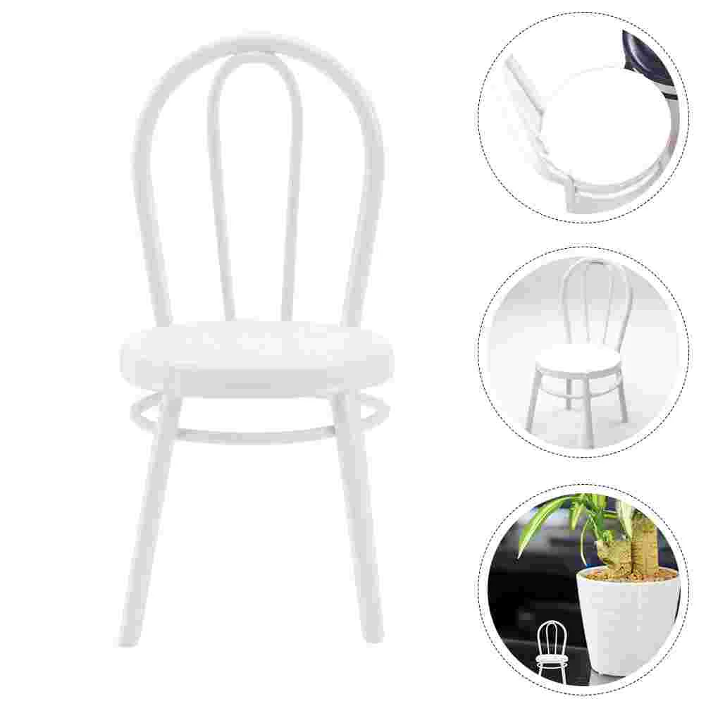 

Chair Miniature Furniture Model Chairs Artificial Christmas Iron Mini 12 Ornament Bedroom Toy Decorations Decoration Accessory