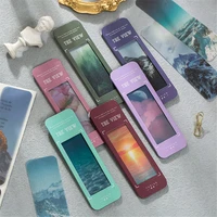 20pcspack romantic night sky series bookmark notebook index papers diy hand account journal planner reading book mark