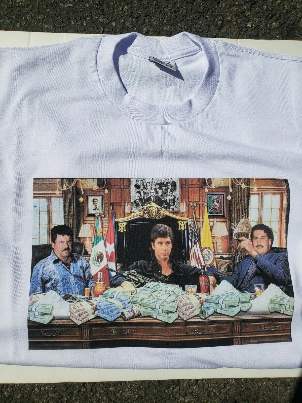 Scarface / el Chapo, мужские черные или белые M,L,XL