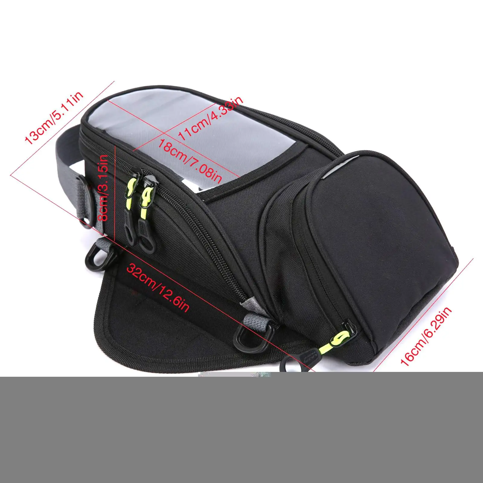 Motorcycle Fuel Bag Small Tank Bag with Rain Cover Forshort Trip Riding Bag Mobile Phone Navigation Cash Pockets side luggage enlarge