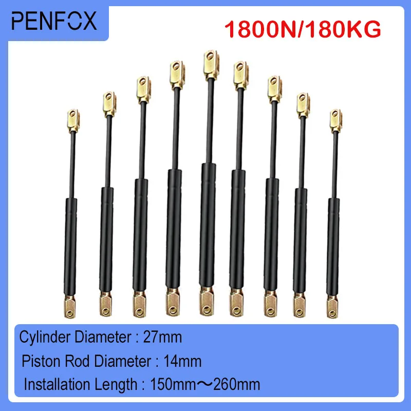 1 шт. 150 мм-260 мм 1800N Универсальные Стойки газовая пружина амортизатор