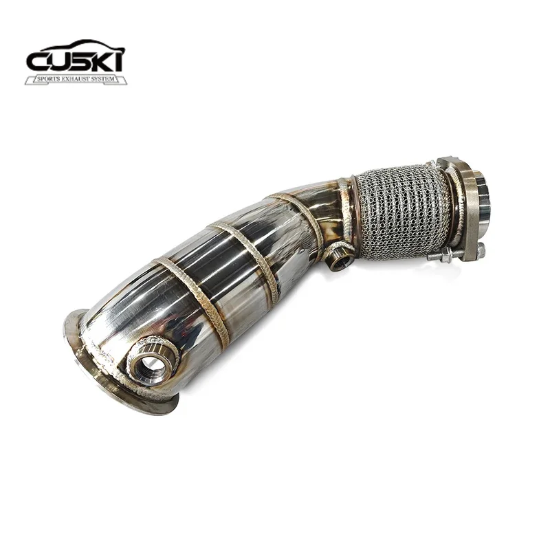 Pertains для BMW M3 M4 F80 F82 3.0T 2014-2019 без кошачьей даунпайпы фитинги модификации