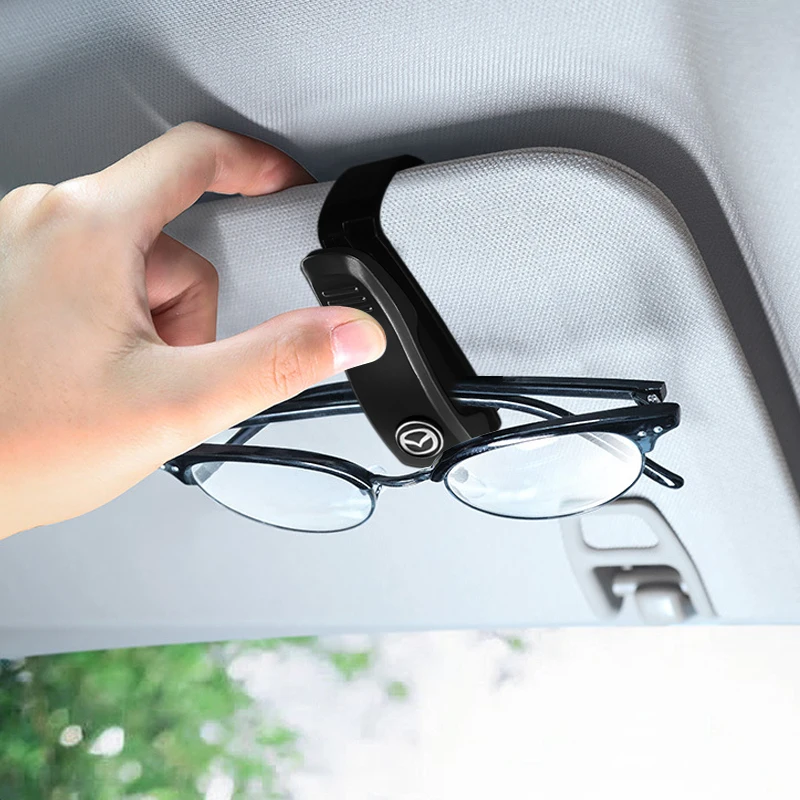 

For Mazda Demio Atenza Axela 3 CX5 5 RX8 CX7 MX5 Car Glasses Clips Sun Visor Sunglasses Storage Holder Portable Card Ticket Clip