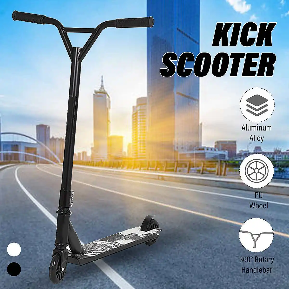 

25 Inches Long Bar Beginner to Intermediate Durable Kick Scooter for Kids 8 Years and Up,Teens, Boys,Adults, 25X19X32inch, 220lb