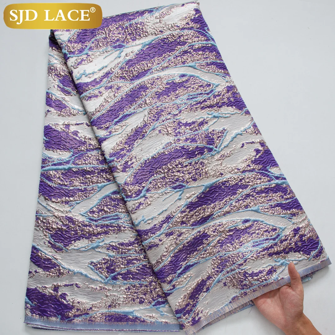 Африканская жаккардовая кружевная ткань SJD LACA 2024 горячая Распродажа нигерийская