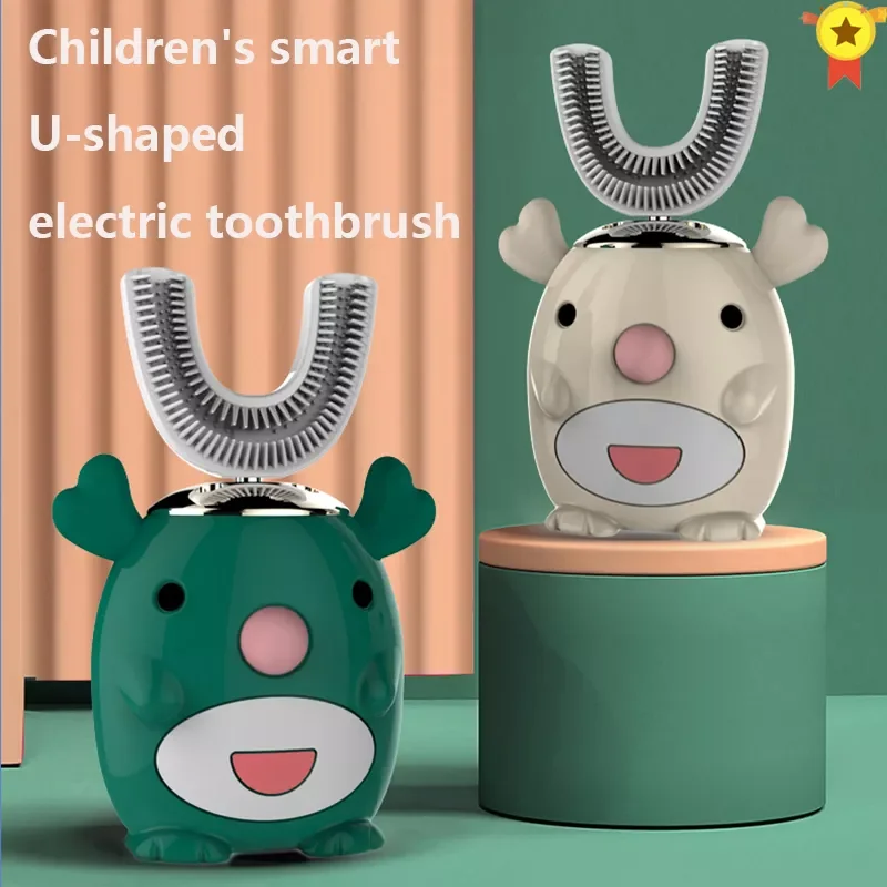 

Smart 360 Degrees XioMi Electric Toothbrush Kids Silicon Automatic Ultrasonic Teeth Tooth Brush Cartoon Pattern Children