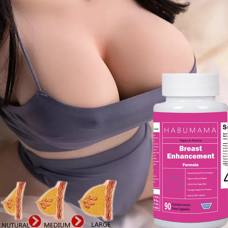 

Most Trusted Breast Enhancement Pills Natural Papaya Extract Chest Enlarges Fuller Size Firmer Shape Bust Growth 90 Capsule