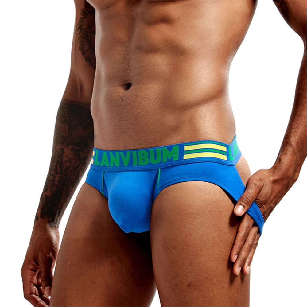 

Sexy Underwear Mens Hollow Butt Panties Sexy Jock Strap Briefs Sport Panties Man Sexy G-string Thong Bulge Pouch Underpants