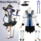 Костюм для косплея Рокси мигурдии из аниме мухоку тенсей, одежда для Хэллоуина для женщин и мужчин, обувь с париком