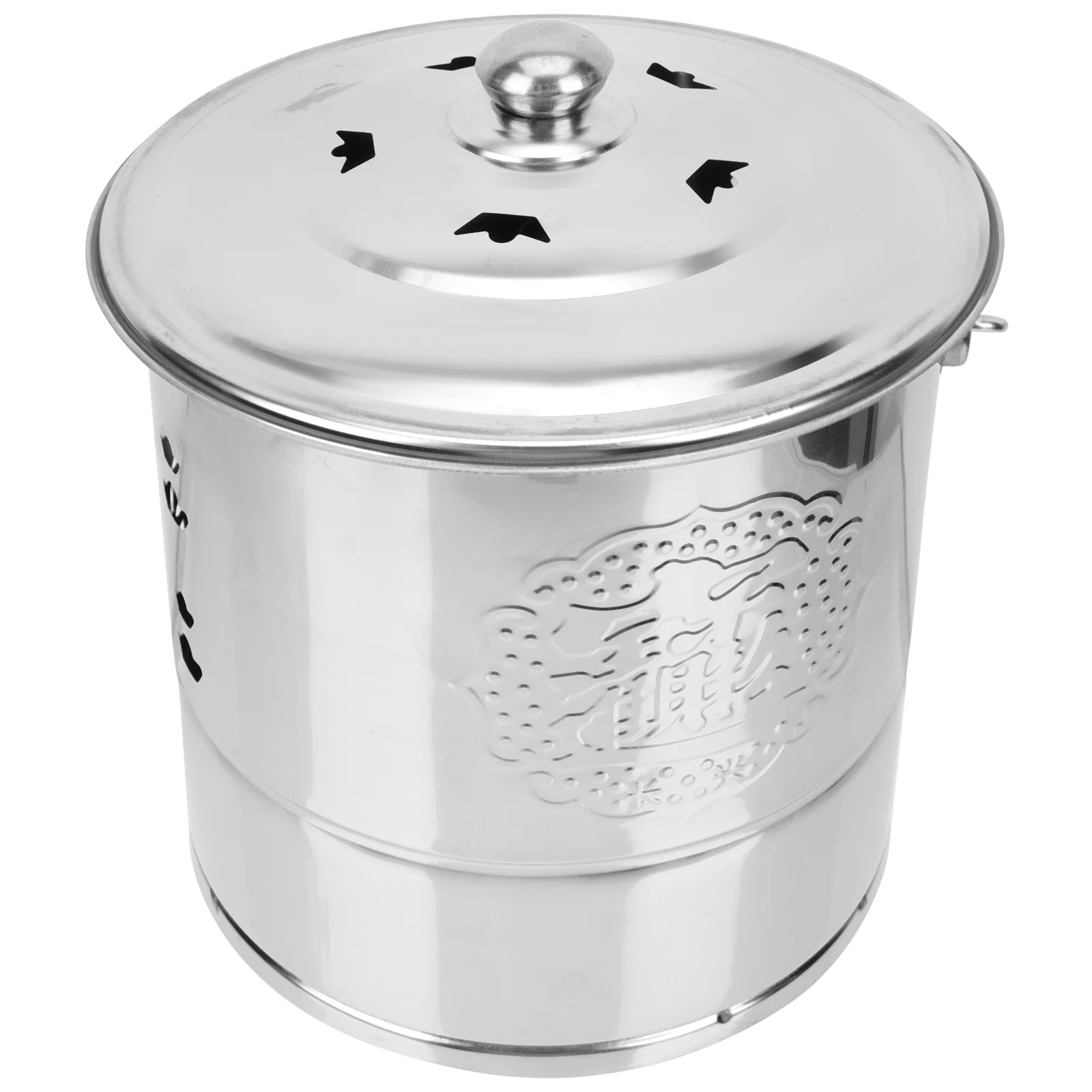 

Incinerator Burning Paper Burn Bin Fire Sacrifice Garden Metal Pail Furnace Bucket Steel Stainless Cage Outdoor Pit Worship