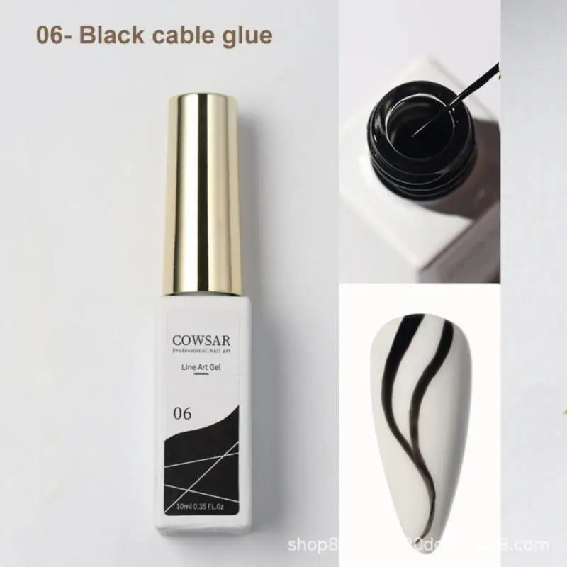 

Гель-лак для дизайна ногтей, ультратонкая кисть «сделай сам», французский вытяжной рисунок по линии граффити, полосатый дизайн, Гель-лак для...