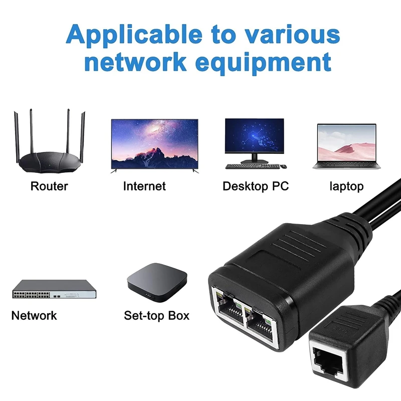 Многофункциональный сетевой Разветвитель RJ45 1-2 гнезда