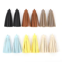 trendy bag pendant tassels 80mm leather tassel for keychain customize accessories bag decoration 2pcslot