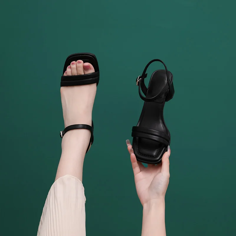 AIYUQI Sandals Women New 2023 Summer Women's Sandals Fashion Jumpsuit Early Girls' Sandals Buckle Comfortable Women's Sandals