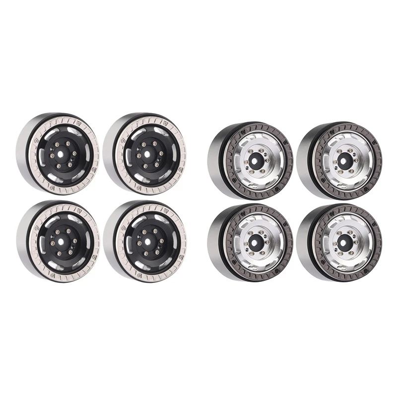 

4Pcs 160G 1.33 Inch Metal Beadlock Wheel Hub For Axial SCX24 AX24 Traxxas TRX4M FMS FCX24 1/18 1/24 RC Crawler Car
