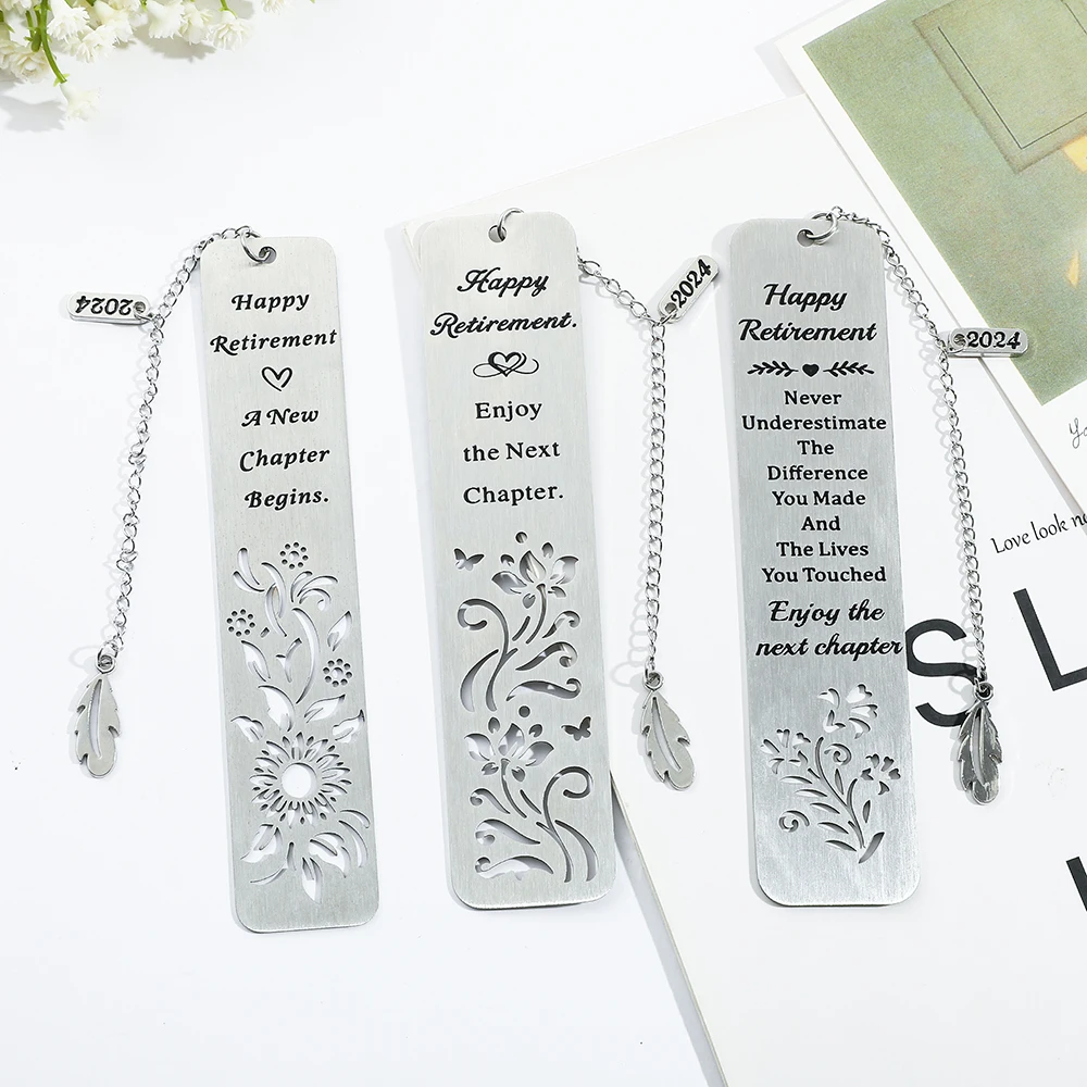 Ажурная Закладка-цветок из нержавеющей стали для пенсионеров учителей бабушек и