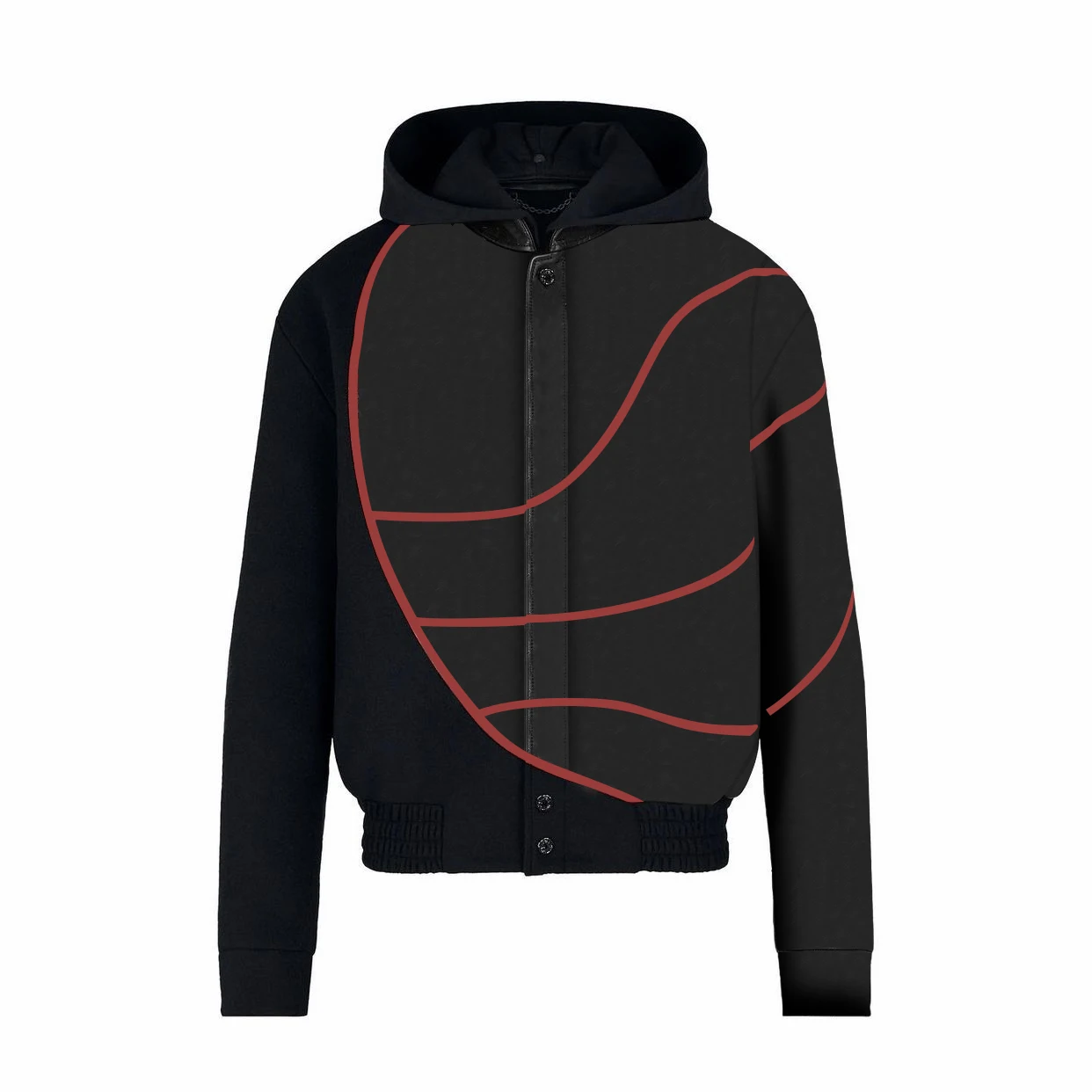 

NIGO Mixed Real Leather Hooded Jacket #nigo11021