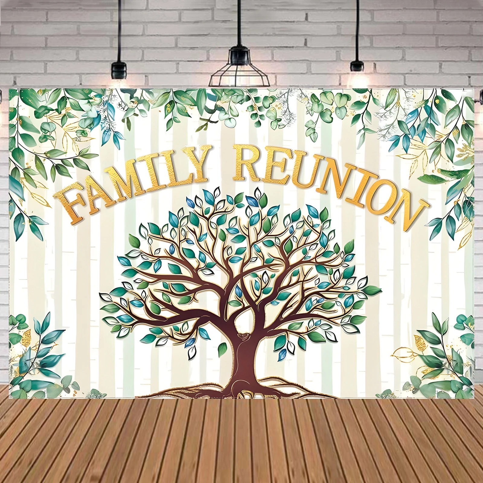 Фотофон с изображением семейного объединения 5x3 фута дерева добро пожаловать в