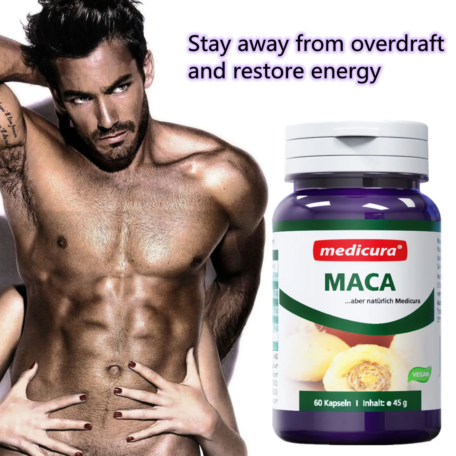 

Maca Tablet Man Supplements Male Enhancement Pill Prolong Strong Hard Stamina Ginseng Powder Herbal Body Health Care Okra