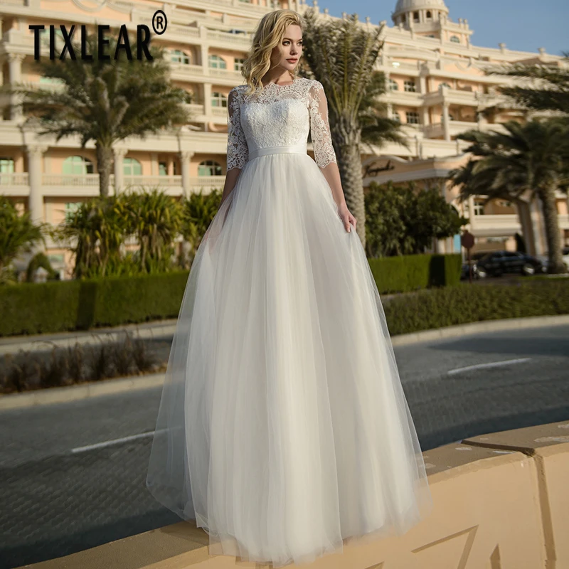 

Женское свадебное платье It's yiiya, белое кружевное платье трапециевидной формы с коротким рукавом и поясом на лето 2022