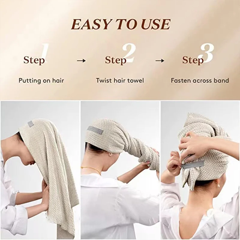 63x106cm Girl Hair Towel Microfiber is Super Absorbent Skin-friendly Soft Bath Towel For Adults and Children images - 6