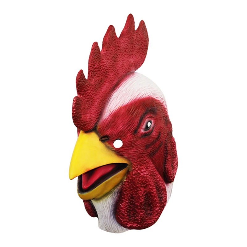 

Chicken Head Latex Cock Mask for Halloween Costume Party Carnival Prop