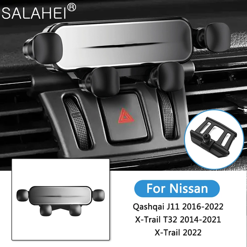

Gravity Car Mobile Phone Holder For Nissan X-Trail T32 T33 Qashqai J11 2022 Air Vent GPS Stand Special Mount Navigation Bracket