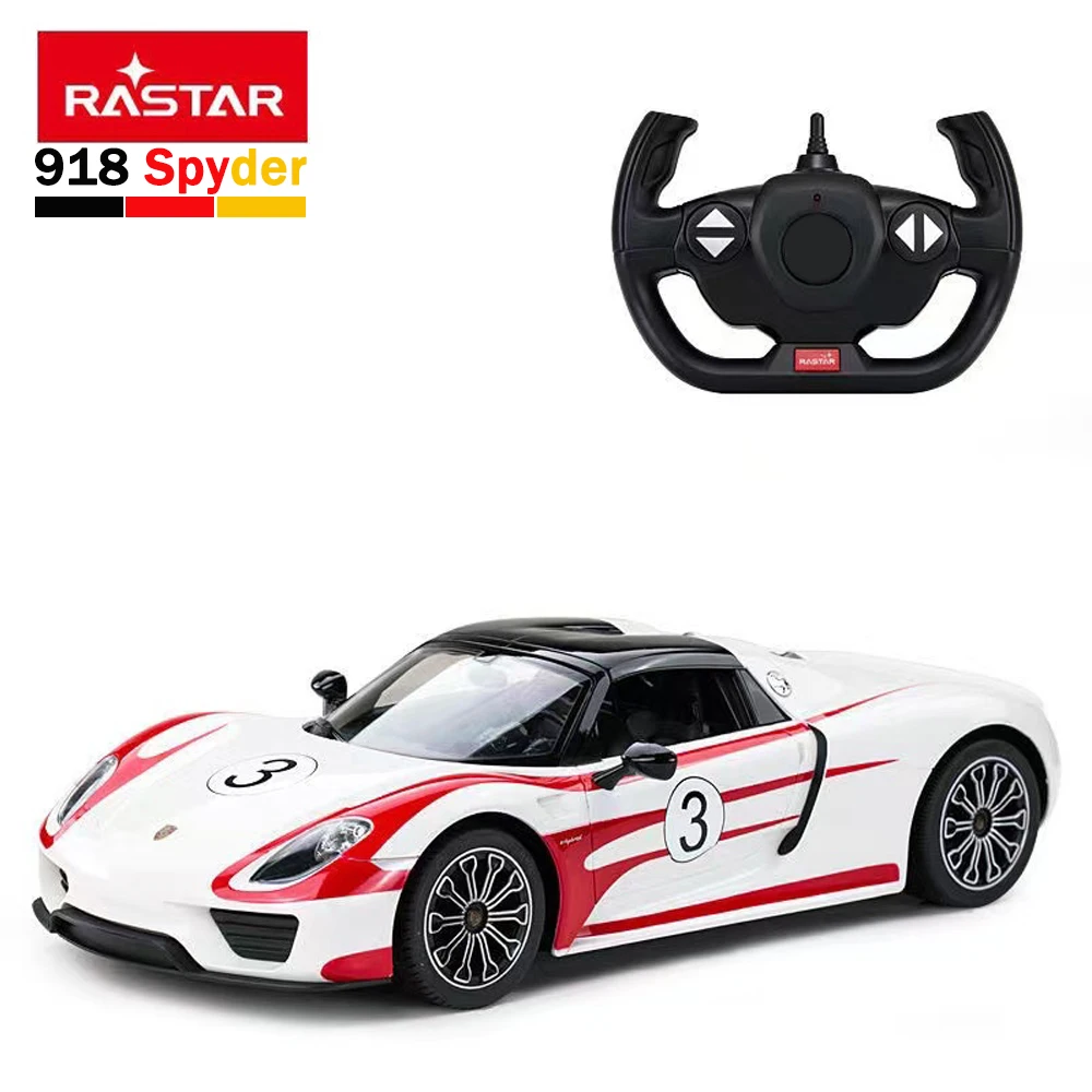 

RASTAR Porsche 918 Spyder Racing RC Car 1:14 Remote Control Car Model LED Auto Machine Vehicle Toys Gifts For Children Adults