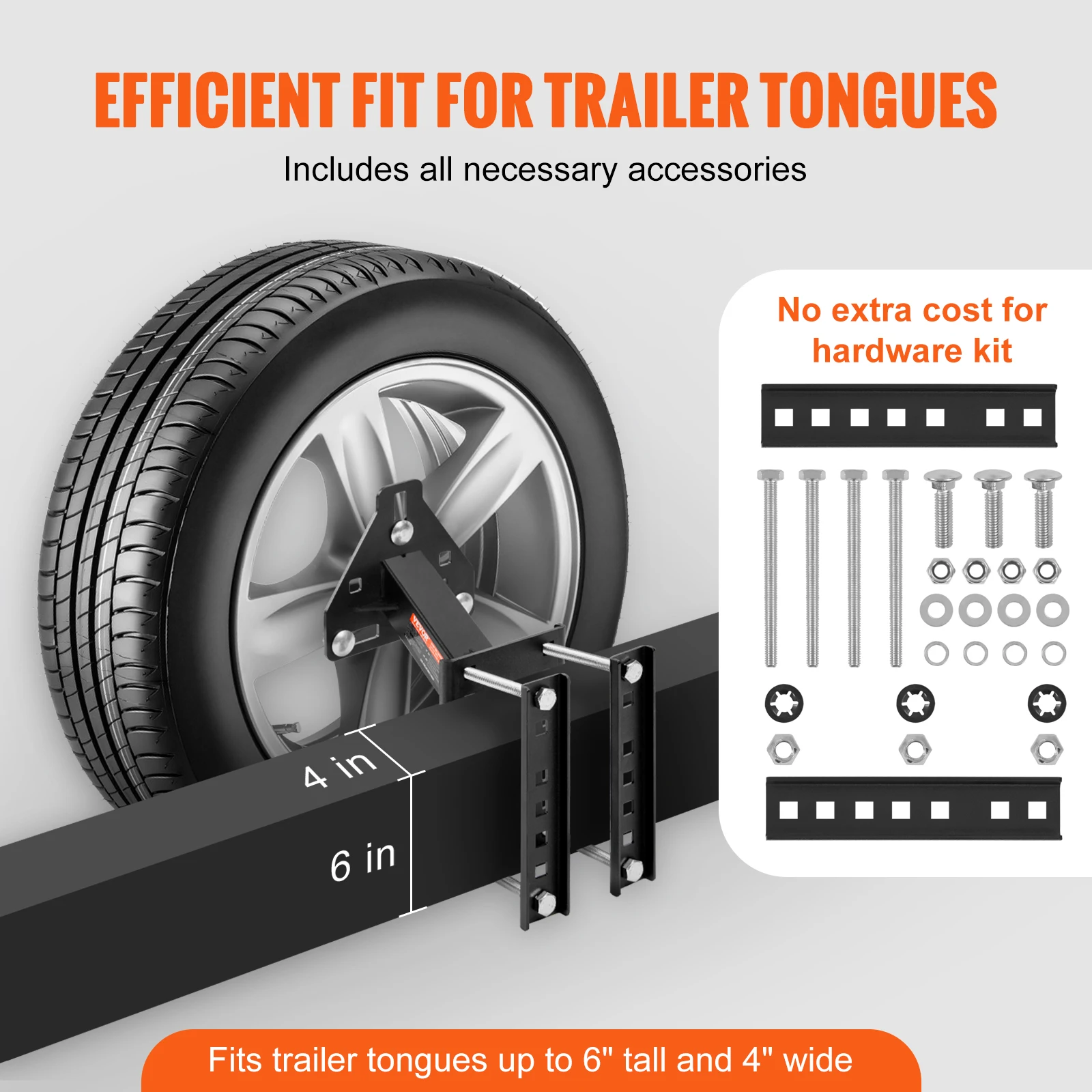 VEVOR 160 lbs Spare Tire Carrier with Mounting Screws Bracket Lugs On Bolt Patterns Tire Mount Wheel Holder for Trailers RV 5 VEVOR 160 lbs Spare Tire Carrier with Mounting Screws Bracket Lugs On Bolt Patterns Tire Mount Wheel Holder for Trailers RV 5
