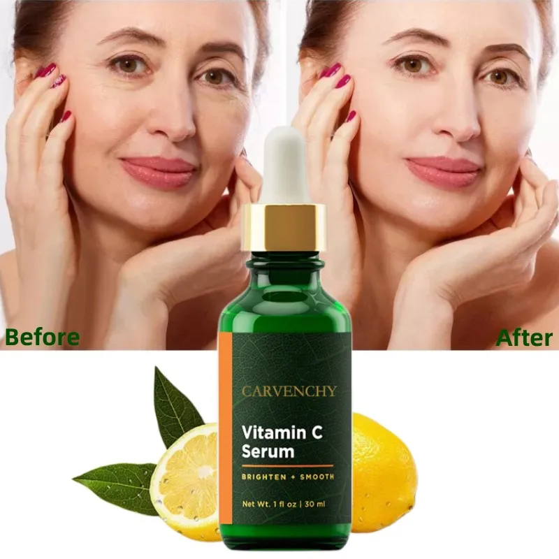 

Vitamin C Brightening Facial Serum Moisturizing Glowing Radiant Smoothing Boost Essence for Face Clean Shrink Pores Skin Care