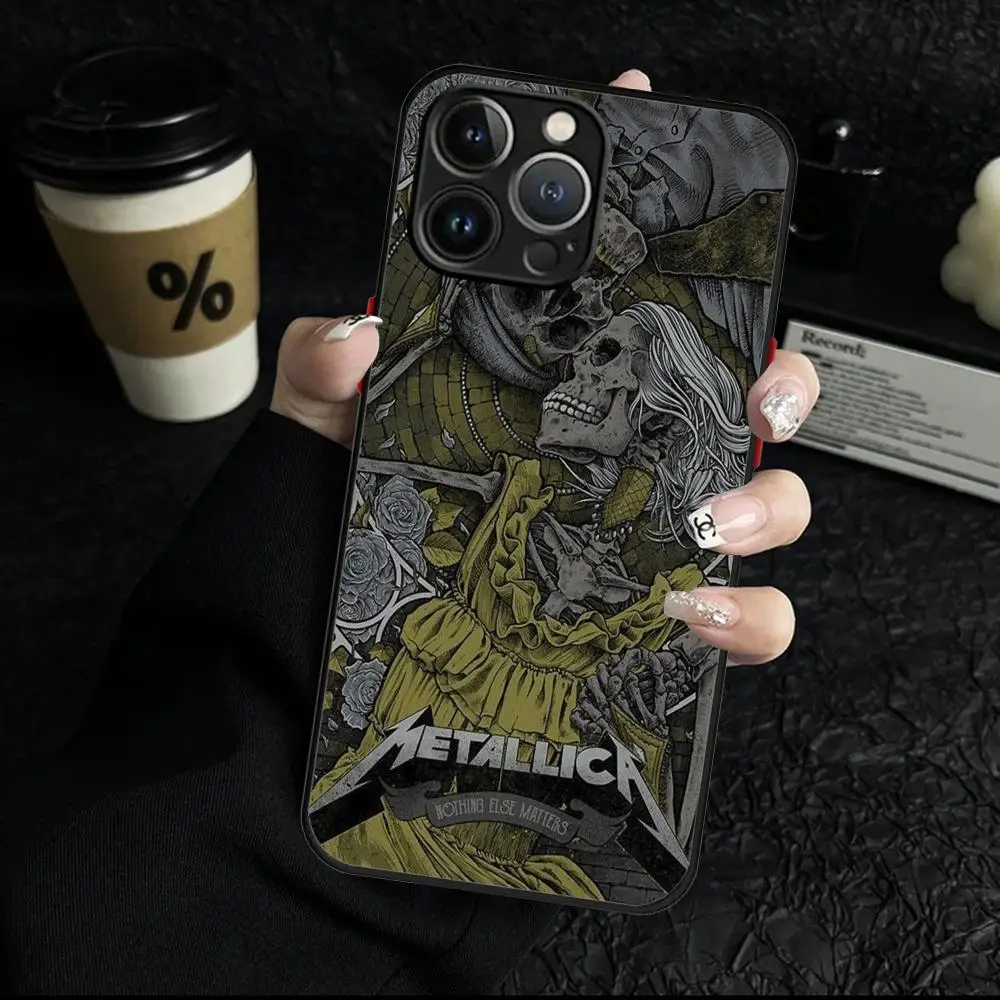 Чехол для телефона M_metallicaes iPhone 16 Pro Max 15 14 13 12 X XR XS XSMAX 8 7 Plus чехол-скраб с ощущением