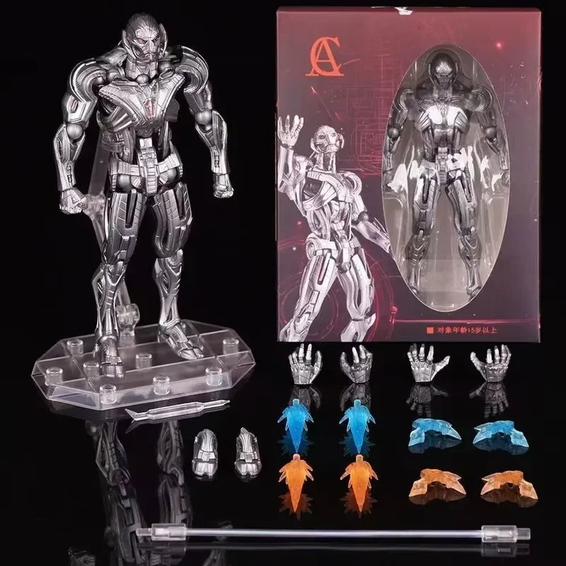 Фото В наличии: Фигурки AC Factory Ultron Action Figures Kaiyodo Amazing Yamaguchi Avengers, 17 см, коллекционная модель, подарок, игрушка №2
